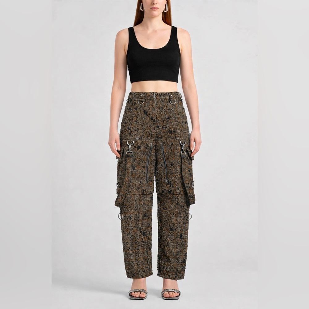 NWT GIVENCHY Cargo Pants w Suspenders SZ 30 - Picture 3 of 5